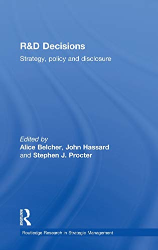 9780415137775: R&d Decisions: Strategy, Policy and Disclosure