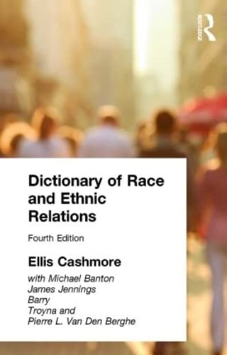 Beispielbild fr Dictionary of Race and Ethnic Relations zum Verkauf von Better World Books