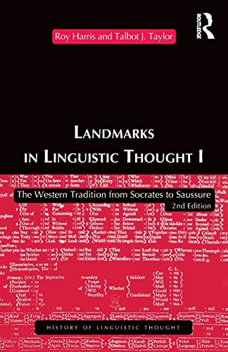 Stock image for Landmarks In Linguistic Thought Volume I (History of Linguistic Thought) (Vol 1) for sale by SecondSale