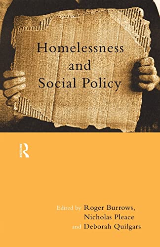 Beispielbild fr Homelessness and Social Policy zum Verkauf von WorldofBooks