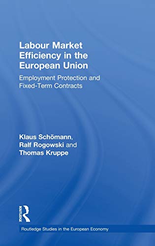 Stock image for Labour Market Efficiency in the European Union: Employment Protection and Fixed Term Contracts (Routledge Studies in the European Economy) for sale by Chiron Media