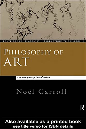 Stock image for Philosophy of Art: A Contemporary Introduction (Routledge Contemporary Introductions to Philosophy) for sale by HPB-Red