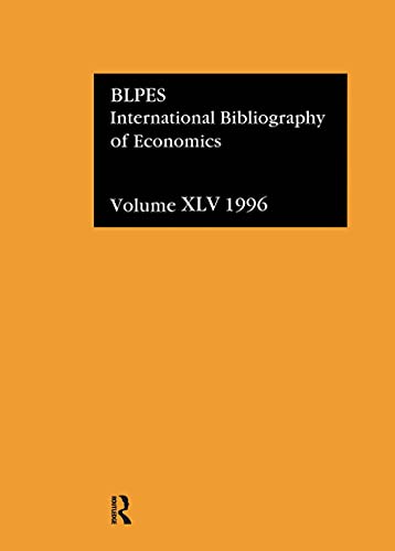 Stock image for IBSS: Economics: 1996 Volume 45 (International Bibliography of Economics (Ibss: Economics)) for sale by Zubal-Books, Since 1961