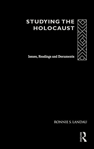 Stock image for Studying the Holocaust: Issues, readings and documents for sale by HALCYON BOOKS