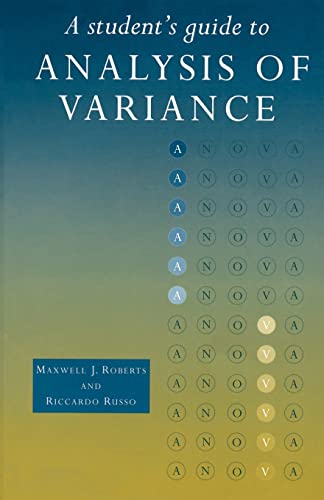 Beispielbild fr A Student's Guide to Analysis of Variance zum Verkauf von Blackwell's