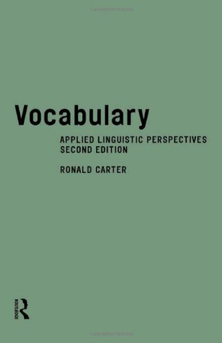 Imagen de archivo de Vocabulary Applied Linguistic Perspectives a la venta por Webbooks, Wigtown