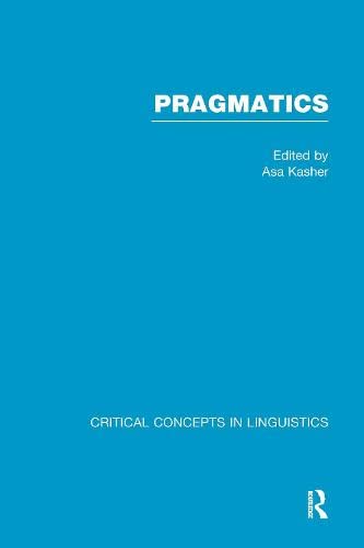 Stock image for Pragmatics:Critcl Concepts V6 for sale by Phatpocket Limited