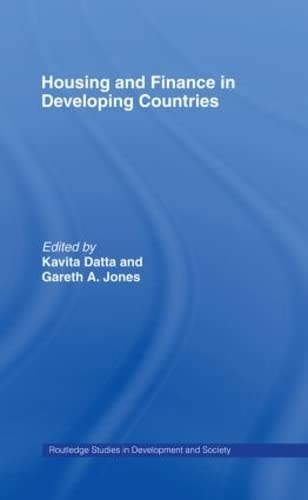 Beispielbild fr HOUSING AND FINANCE IN DEVELOPING COUNTRIES. zum Verkauf von Cambridge Rare Books