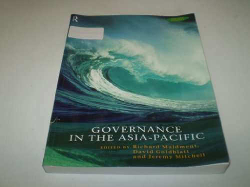 Imagen de archivo de Governance in the Asia-Pacific a la venta por Revaluation Books