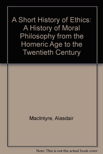 9780415173971: A Short History of Ethics: A History of Moral Philosophy from the Homeric Age to the Twentieth Century