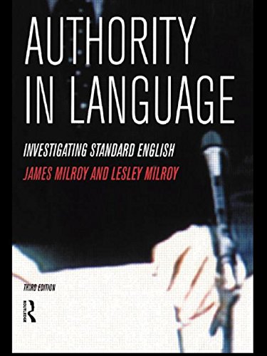 Stock image for Authority in Language: Investigating Standard English for sale by AwesomeBooks