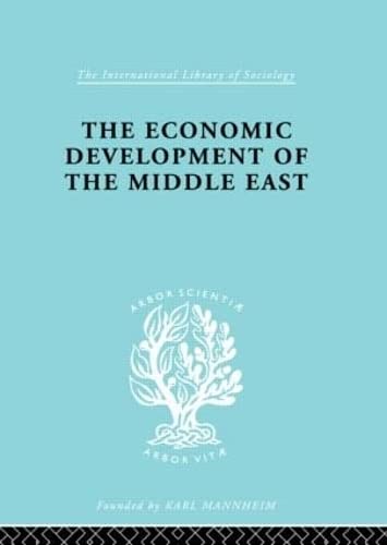 Stock image for 24: The Economic Development of the Middle East (International Library of Sociology) for sale by Chiron Media