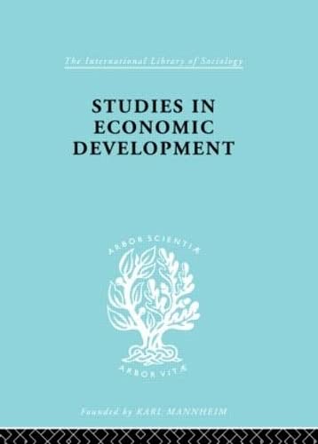 Beispielbild fr Studies in Economic Development zum Verkauf von Blackwell's