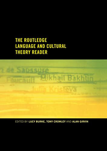 9780415186803: The Routledge Language and Cultural Theory Reader (Routledge Politics of Language Series)