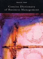 Stock image for The Concise Dictionary of Business Management for sale by WorldofBooks