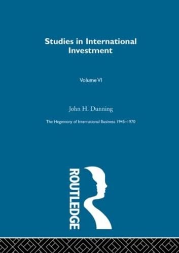 9780415190442: Studies Intnl Investment (The Rise of International Business)