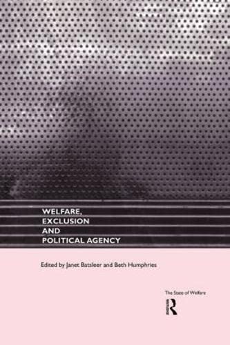 Beispielbild fr Welfare, Exclusion and Political Agency (The State of Welfare) zum Verkauf von WorldofBooks