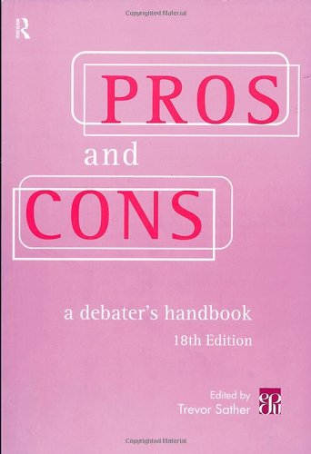 9780415195478: Pros and Cons: A Debater's Handbook