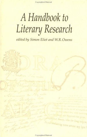 9780415198592: The Handbook to Literary Research