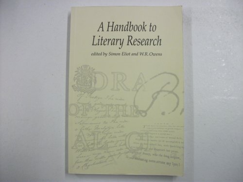 Beispielbild fr The Handbook to Literary Research zum Verkauf von WorldofBooks