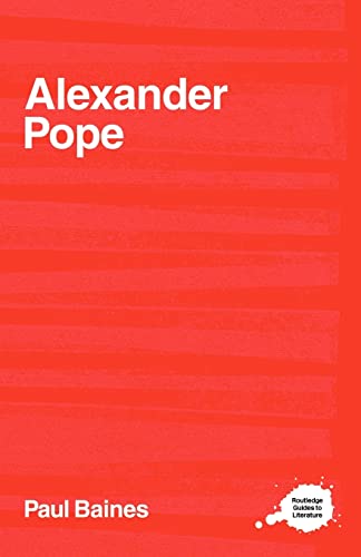 Beispielbild fr Alexander Pope (Routledge Guides to Literature) zum Verkauf von Chiron Media