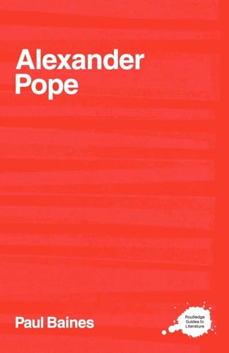 Stock image for Alexander Pope (Routledge Guides to Literature) for sale by Chiron Media