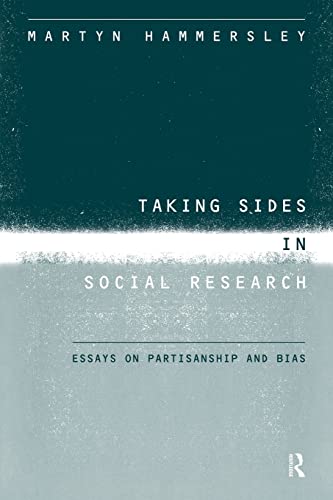 Beispielbild fr Taking Sides in Social Research: Essays on Partisanship and Bias zum Verkauf von WorldofBooks