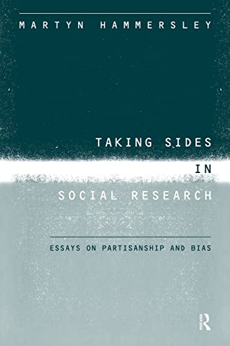 Imagen de archivo de Taking Sides in Social Research: Essays on Partisanship and Bias a la venta por WorldofBooks