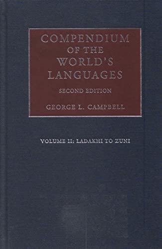 Beispielbild fr Compendium of the Worlds Languages zum Verkauf von Reuseabook