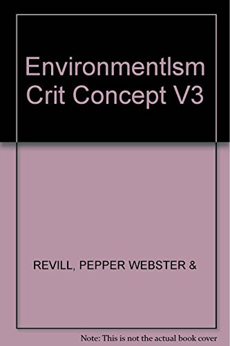 Environmentlsm:Crit Concept V3 (9780415206259) by Pepper, David