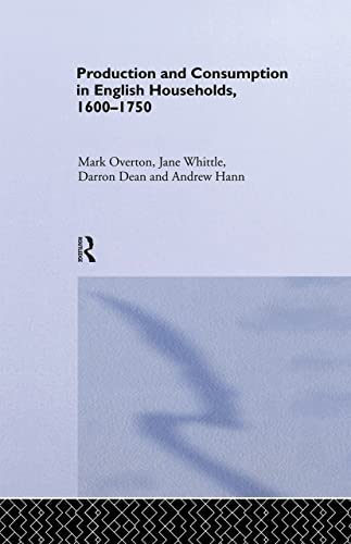 Imagen de archivo de Production and Consumption in English Households 1600-1750 a la venta por Chiron Media