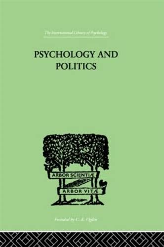 Stock image for Psychology and Politics: And other Essays (International Library of Psychology) for sale by Reuseabook