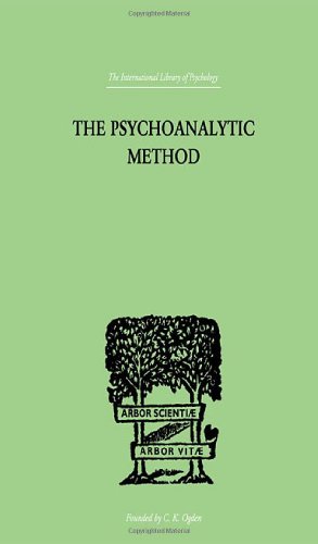 Imagen de archivo de The Psychoanalytic Method (International Library of Psychology) a la venta por Chiron Media