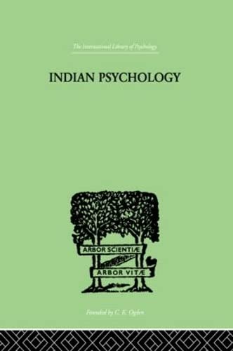 Imagen de archivo de Indian Psychology Perception (International Library of Psychology) a la venta por Chiron Media