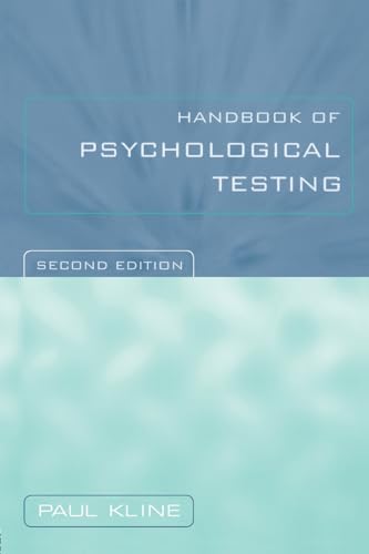Beispielbild fr Handbook of Psychological Testing, Second Edition zum Verkauf von AwesomeBooks