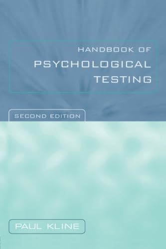 9780415211581: Handbook of Psychological Testing, Second Edition