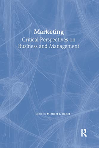 Stock image for Marketing: Critical Perspectives on Business and Management for sale by Chiron Media
