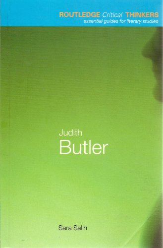 Stock image for Judith Butler (Routledge Critical Thinkers) for sale by Chiron Media