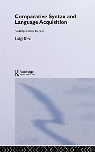 Imagen de archivo de Comparative Syntax and Language Acquisition (Routledge Leading Linguists) a la venta por Chiron Media