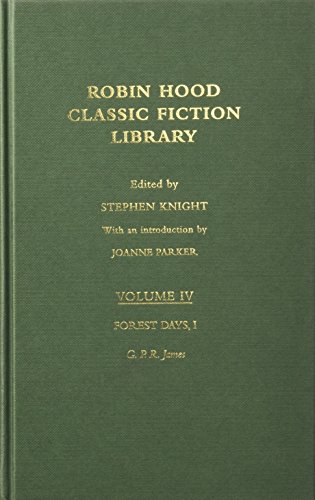 Forest Days 1, Volume IV; Robin Hood; Classic Fiction Library (9780415220064) by James, G. P. R.