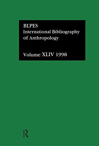 Beispielbild fr International Bibliography of Anthropology: International Bibliography of the Social Sciences 1998 (Ibss: Anthropology (International Bibliography of Social Sciences)) zum Verkauf von Books Puddle