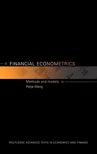 9780415224543: Financial Econometrics: Methods and Models (Routledge Advanced Texts in Economics and Finance)