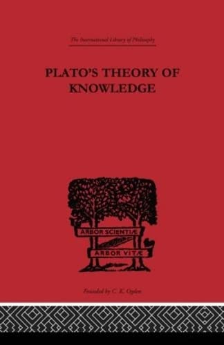 Imagen de archivo de Plato's Theory of Knowledge (International Library of Philosophy) a la venta por Chiron Media