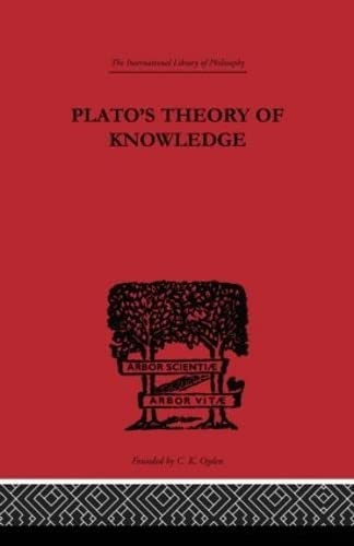 9780415225199: Plato's Theory of Knowledge: The Theaetetus and the Sophist of Plato