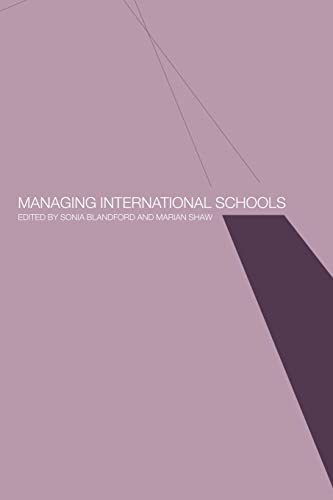 Beispielbild fr Managing International Schools zum Verkauf von AwesomeBooks