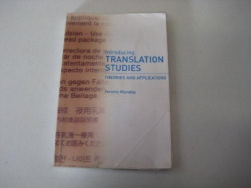 Stock image for Introducing Translation Studies: Theories and Applications for sale by SecondSale