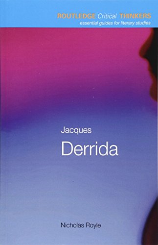Imagen de archivo de Jacques Derrida a la venta por Books on the Web