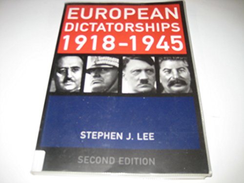 Beispielbild fr European Dictatorships 1918 "1945 zum Verkauf von WorldofBooks