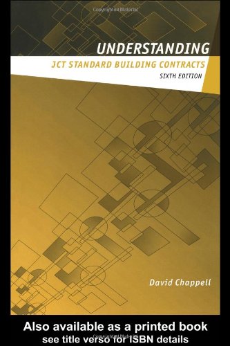 Imagen de archivo de Understanding JCT Standard Building Contracts a la venta por WorldofBooks