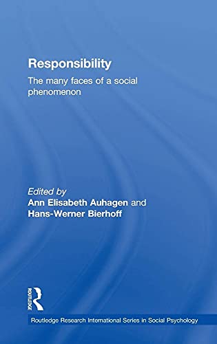 9780415235303: Responsibility: The Many Faces of a Social Phenomenon (Routledge Research International Series in Social Psychology)